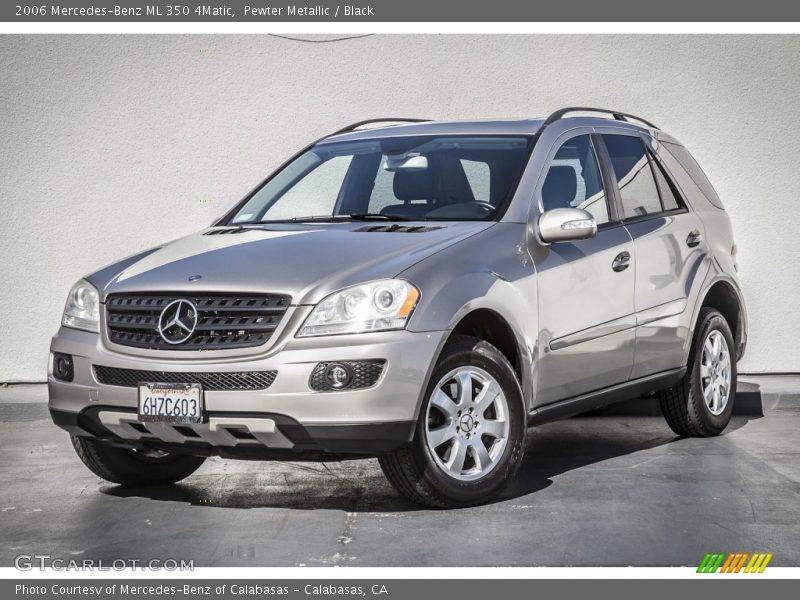 Pewter Metallic / Black 2006 Mercedes-Benz ML 350 4Matic