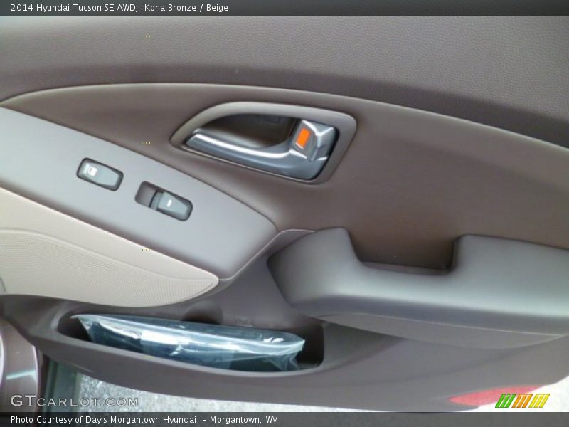 Kona Bronze / Beige 2014 Hyundai Tucson SE AWD