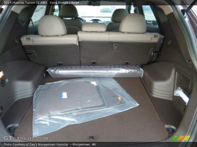 Kona Bronze / Beige 2014 Hyundai Tucson SE AWD
