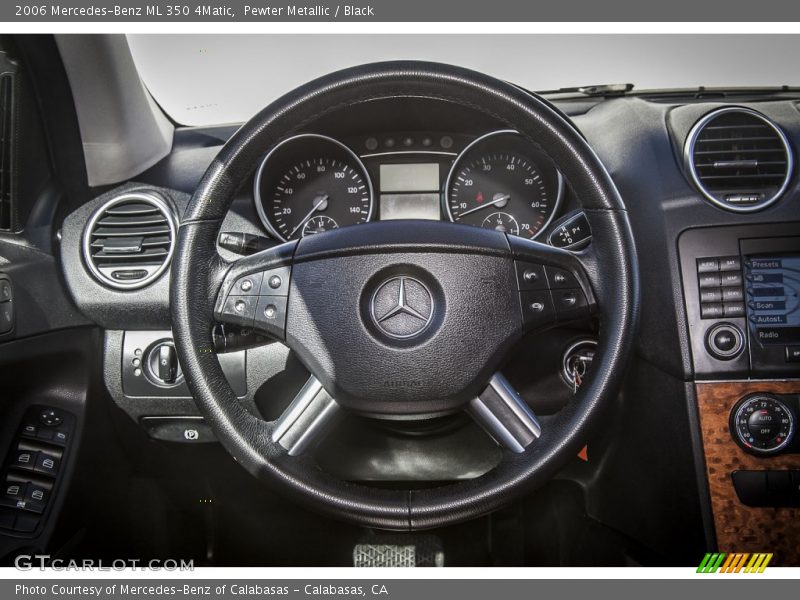 Pewter Metallic / Black 2006 Mercedes-Benz ML 350 4Matic