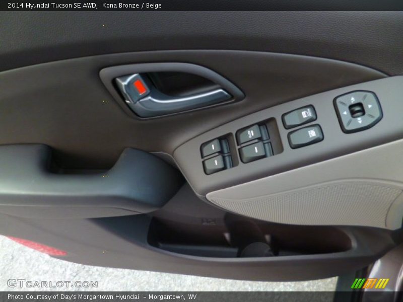 Kona Bronze / Beige 2014 Hyundai Tucson SE AWD