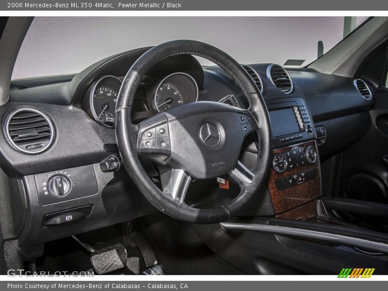 Pewter Metallic / Black 2006 Mercedes-Benz ML 350 4Matic