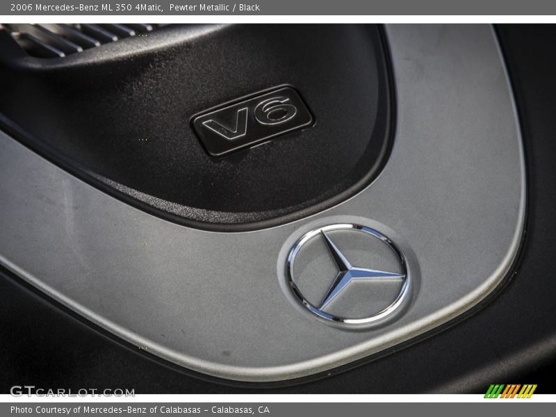 Pewter Metallic / Black 2006 Mercedes-Benz ML 350 4Matic