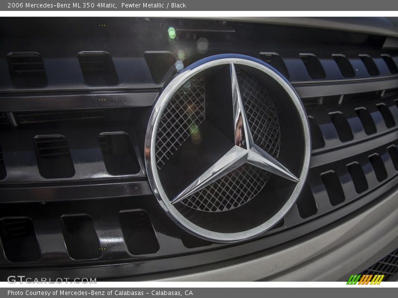 Pewter Metallic / Black 2006 Mercedes-Benz ML 350 4Matic