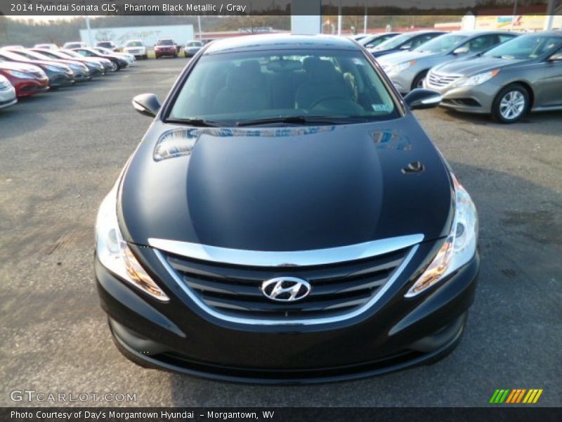 Phantom Black Metallic / Gray 2014 Hyundai Sonata GLS