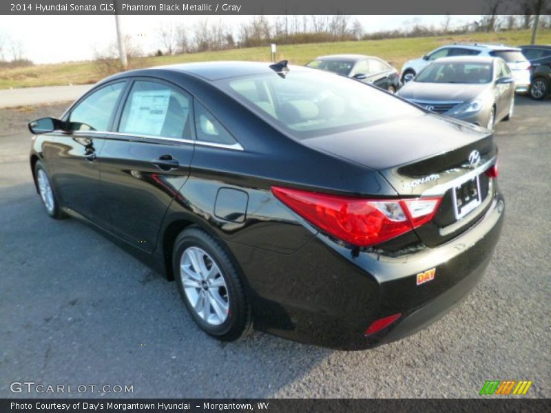 Phantom Black Metallic / Gray 2014 Hyundai Sonata GLS