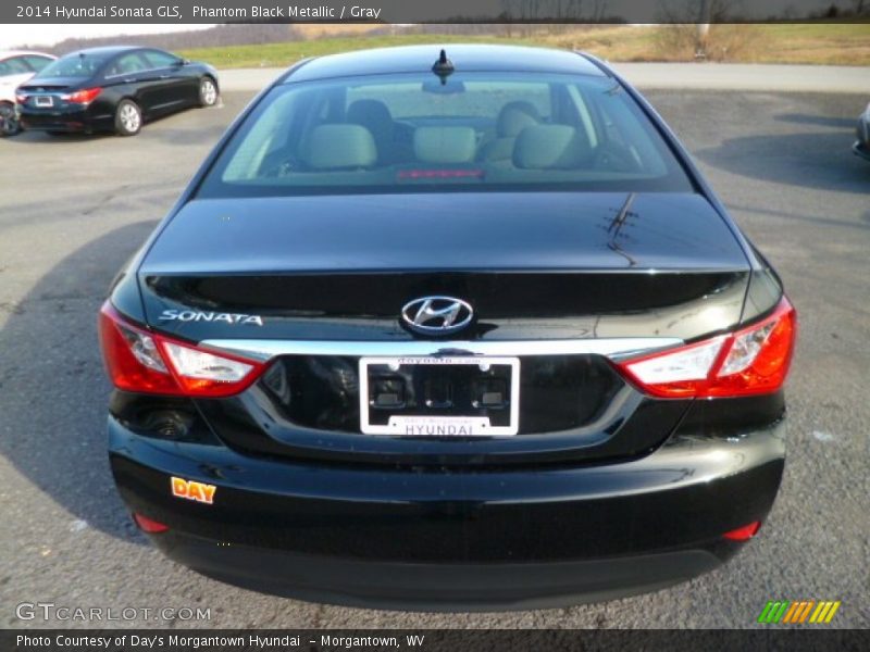 Phantom Black Metallic / Gray 2014 Hyundai Sonata GLS