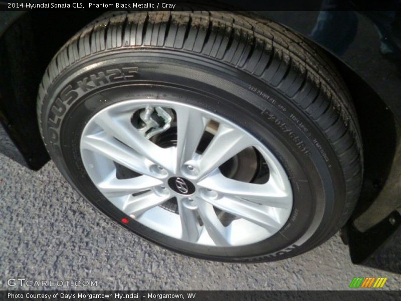 Phantom Black Metallic / Gray 2014 Hyundai Sonata GLS
