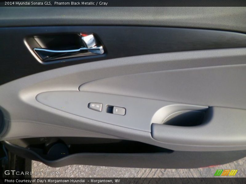 Phantom Black Metallic / Gray 2014 Hyundai Sonata GLS