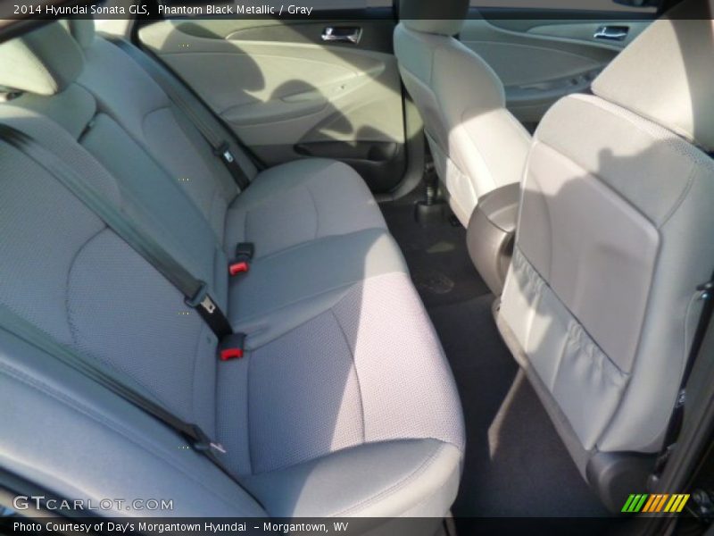 Phantom Black Metallic / Gray 2014 Hyundai Sonata GLS