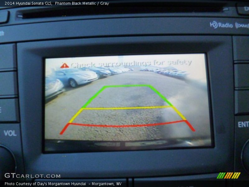 Phantom Black Metallic / Gray 2014 Hyundai Sonata GLS