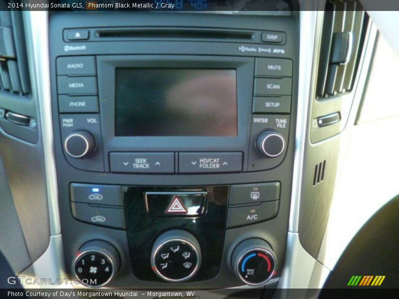 Phantom Black Metallic / Gray 2014 Hyundai Sonata GLS