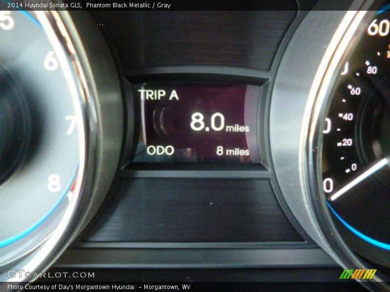 Phantom Black Metallic / Gray 2014 Hyundai Sonata GLS