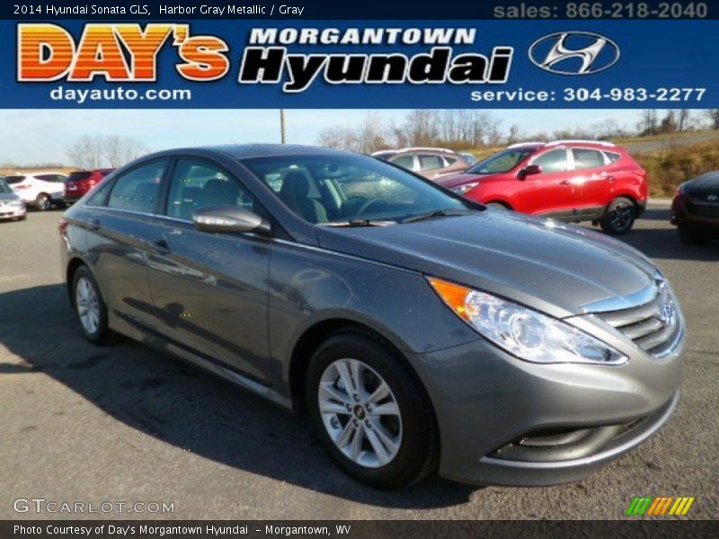 Harbor Gray Metallic / Gray 2014 Hyundai Sonata GLS
