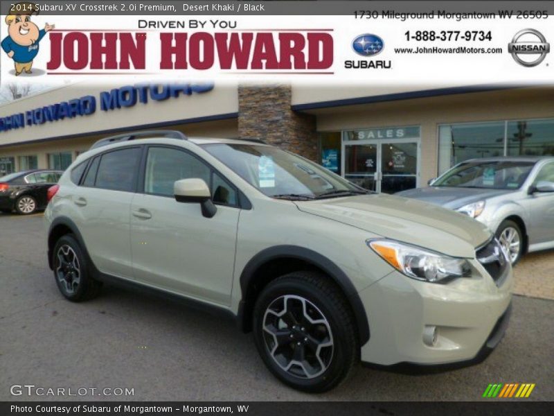 Desert Khaki / Black 2014 Subaru XV Crosstrek 2.0i Premium