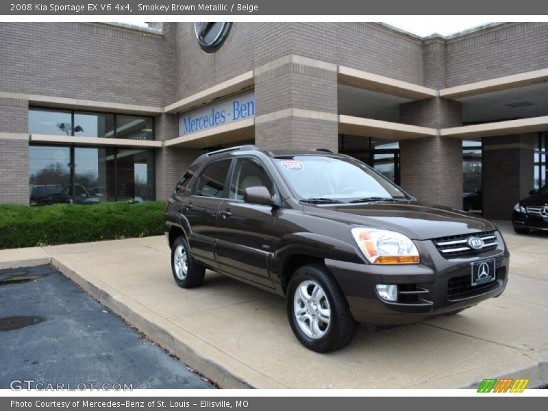 Smokey Brown Metallic / Beige 2008 Kia Sportage EX V6 4x4