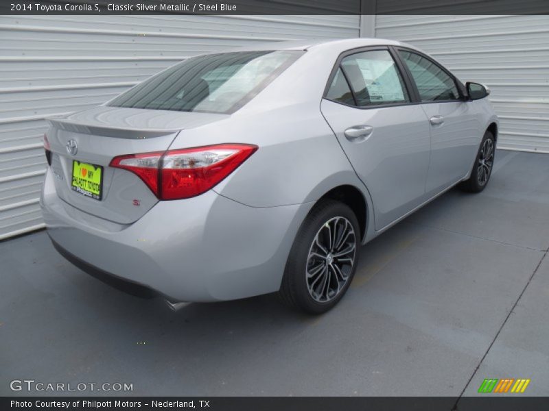 Classic Silver Metallic / Steel Blue 2014 Toyota Corolla S