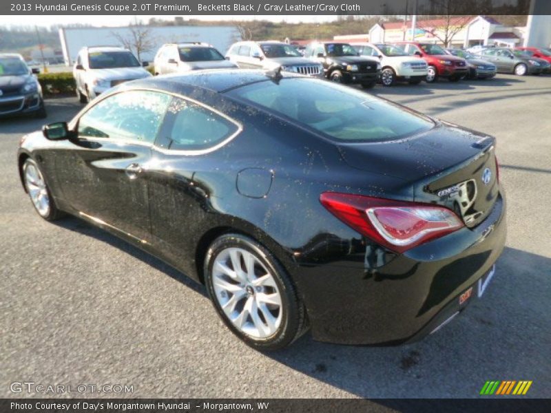 Becketts Black / Gray Leather/Gray Cloth 2013 Hyundai Genesis Coupe 2.0T Premium