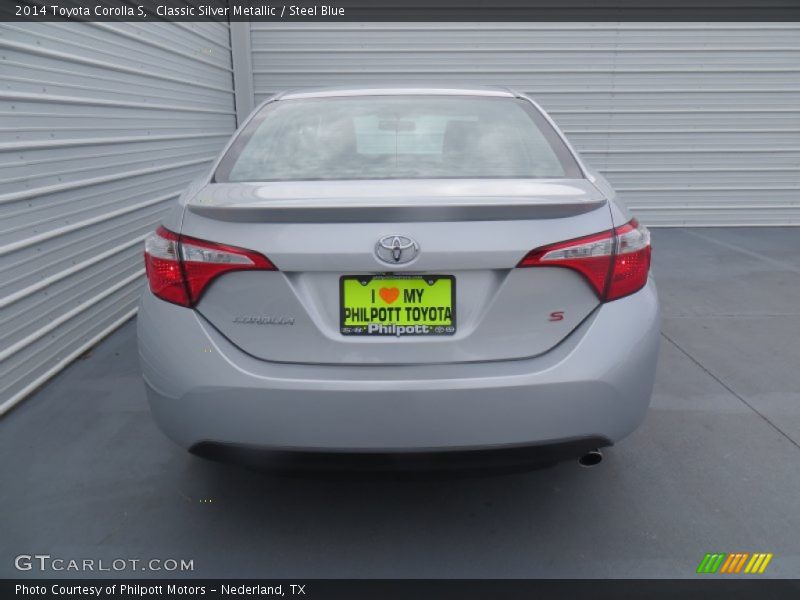 Classic Silver Metallic / Steel Blue 2014 Toyota Corolla S