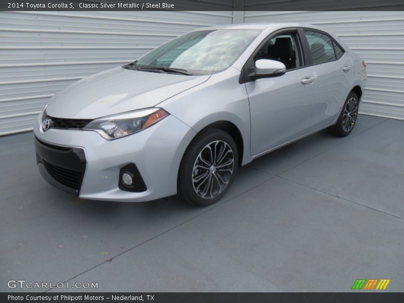 Classic Silver Metallic / Steel Blue 2014 Toyota Corolla S