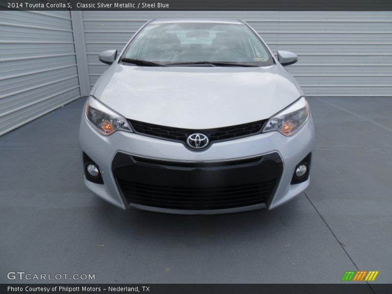 Classic Silver Metallic / Steel Blue 2014 Toyota Corolla S