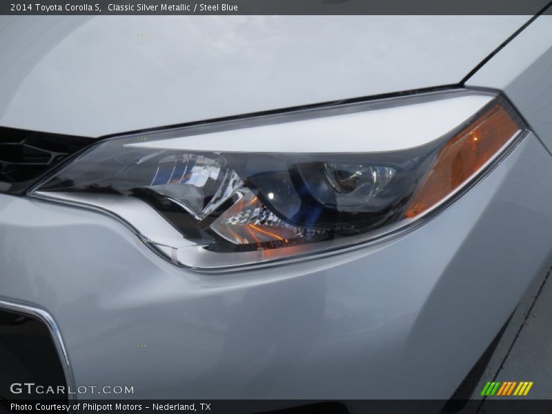 Classic Silver Metallic / Steel Blue 2014 Toyota Corolla S