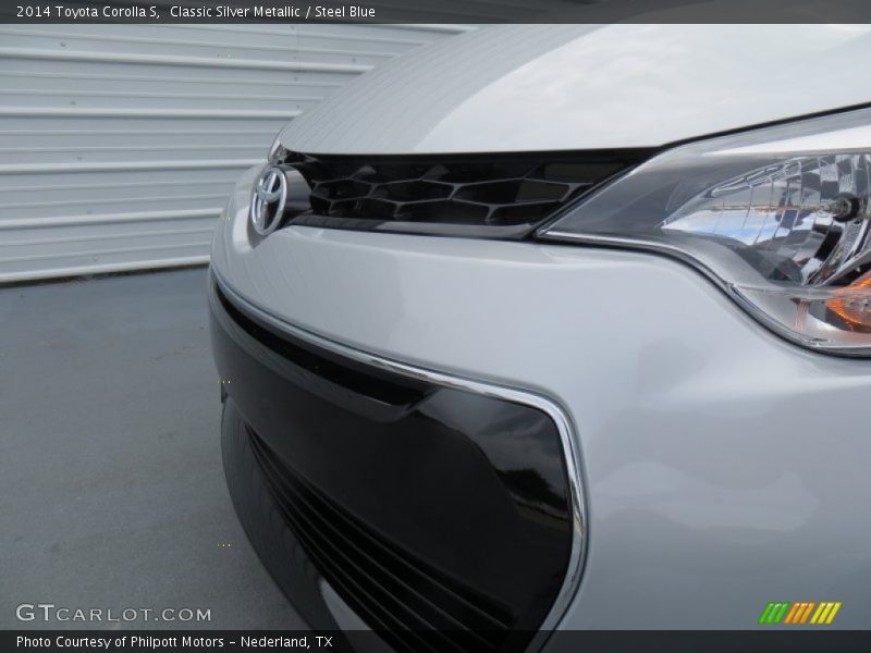 Classic Silver Metallic / Steel Blue 2014 Toyota Corolla S