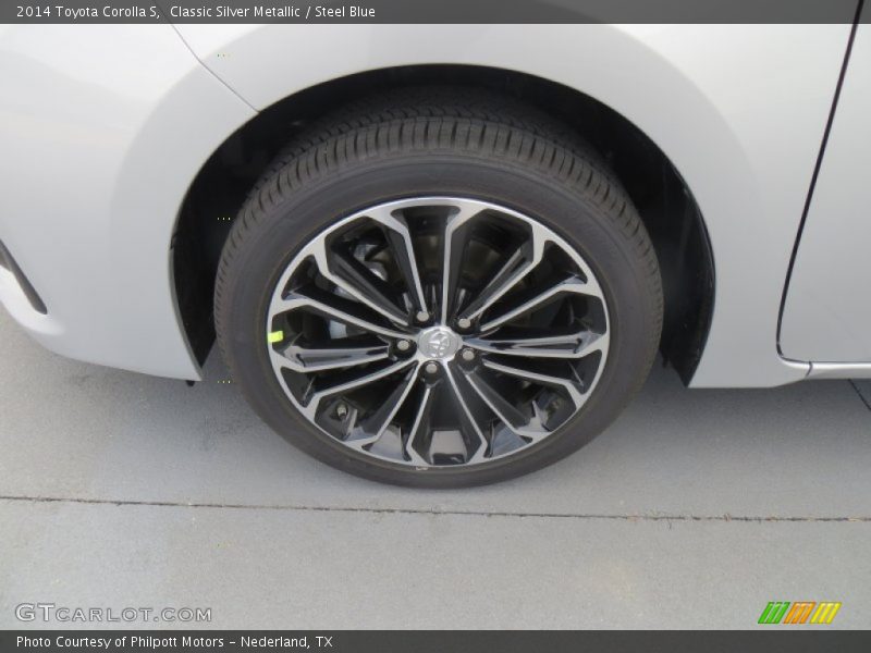 Classic Silver Metallic / Steel Blue 2014 Toyota Corolla S