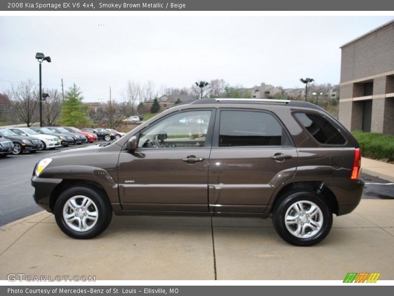 Smokey Brown Metallic / Beige 2008 Kia Sportage EX V6 4x4