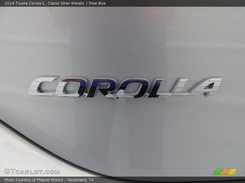 Classic Silver Metallic / Steel Blue 2014 Toyota Corolla S