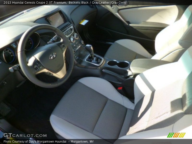 Becketts Black / Gray Leather/Gray Cloth 2013 Hyundai Genesis Coupe 2.0T Premium