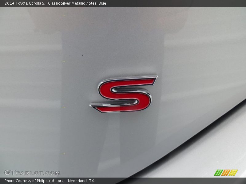 Classic Silver Metallic / Steel Blue 2014 Toyota Corolla S