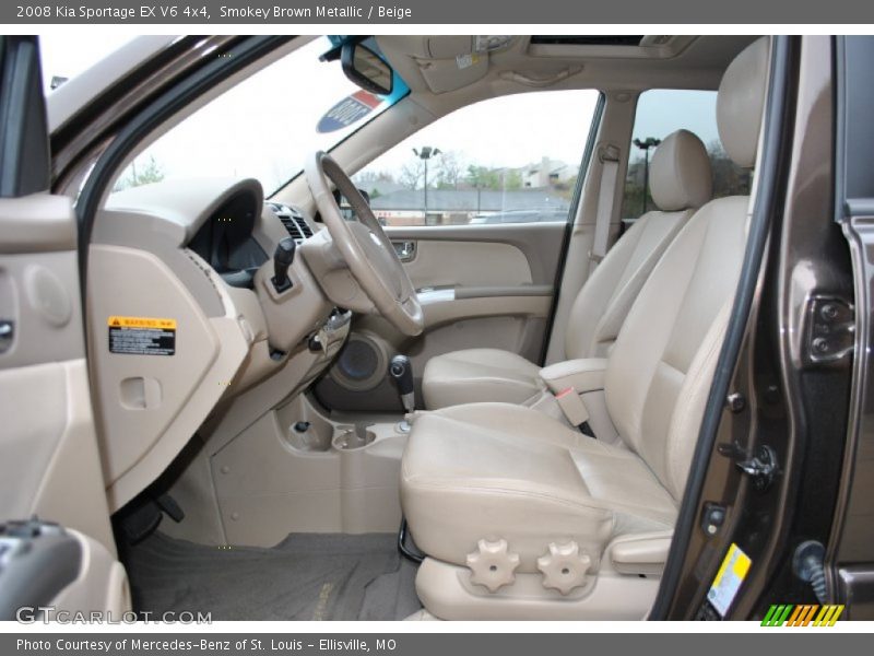 Smokey Brown Metallic / Beige 2008 Kia Sportage EX V6 4x4
