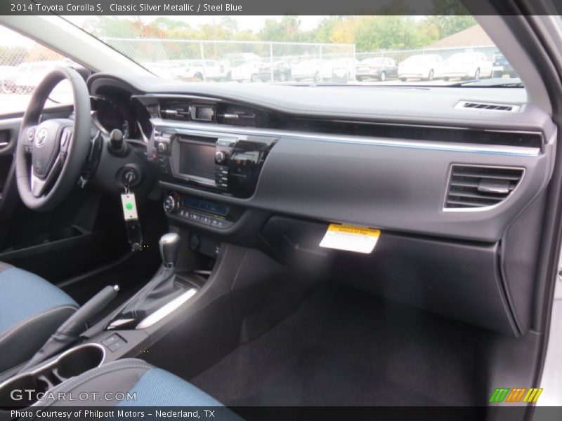 Classic Silver Metallic / Steel Blue 2014 Toyota Corolla S