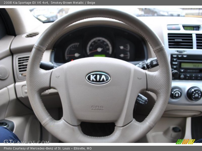 Smokey Brown Metallic / Beige 2008 Kia Sportage EX V6 4x4