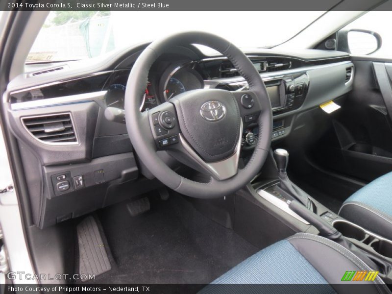 Classic Silver Metallic / Steel Blue 2014 Toyota Corolla S