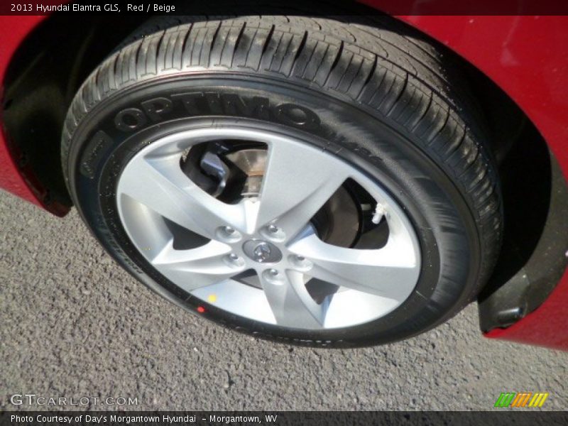 Red / Beige 2013 Hyundai Elantra GLS
