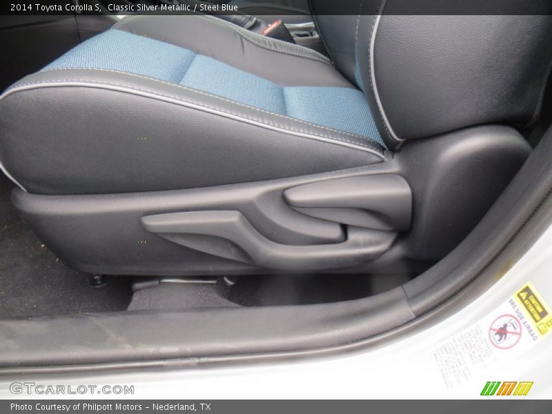 Classic Silver Metallic / Steel Blue 2014 Toyota Corolla S
