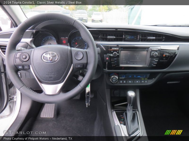 Classic Silver Metallic / Steel Blue 2014 Toyota Corolla S