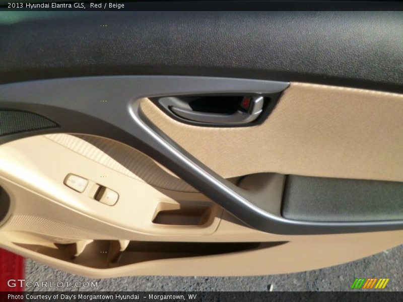 Red / Beige 2013 Hyundai Elantra GLS