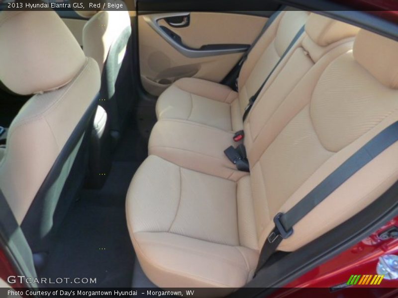 Red / Beige 2013 Hyundai Elantra GLS