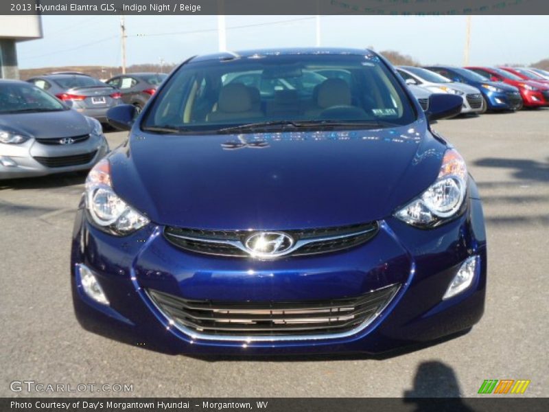 Indigo Night / Beige 2013 Hyundai Elantra GLS