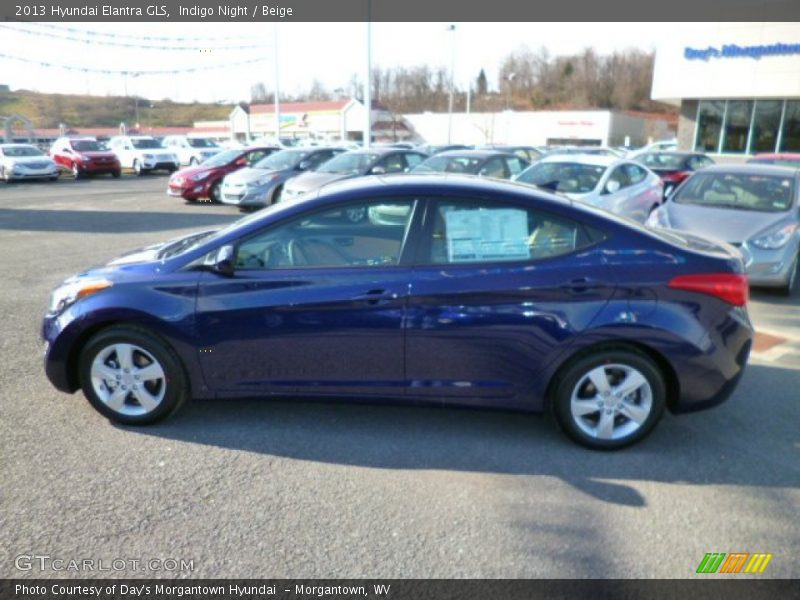 Indigo Night / Beige 2013 Hyundai Elantra GLS