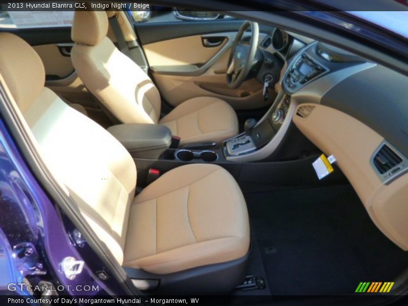 Indigo Night / Beige 2013 Hyundai Elantra GLS