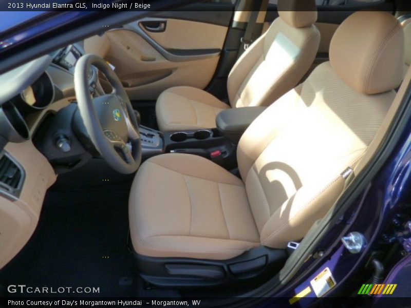 Indigo Night / Beige 2013 Hyundai Elantra GLS