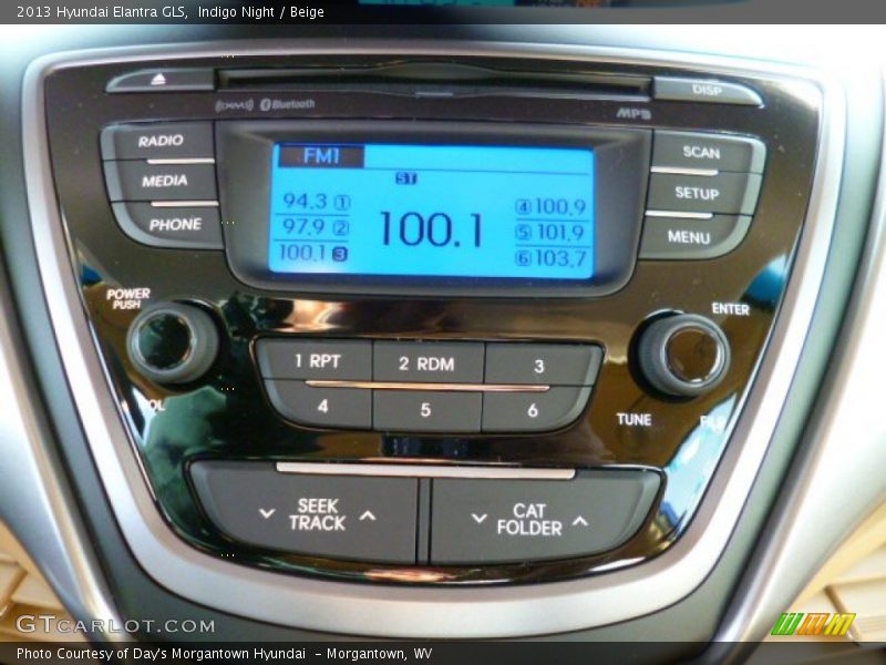 Indigo Night / Beige 2013 Hyundai Elantra GLS