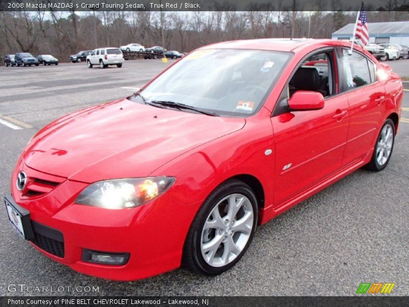 True Red / Black 2008 Mazda MAZDA3 s Grand Touring Sedan