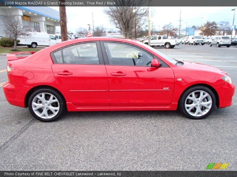 True Red / Black 2008 Mazda MAZDA3 s Grand Touring Sedan