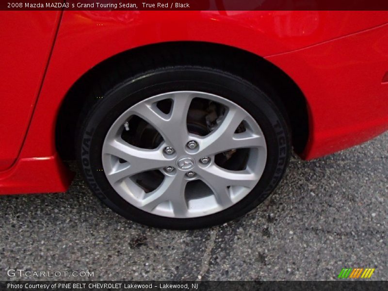 True Red / Black 2008 Mazda MAZDA3 s Grand Touring Sedan