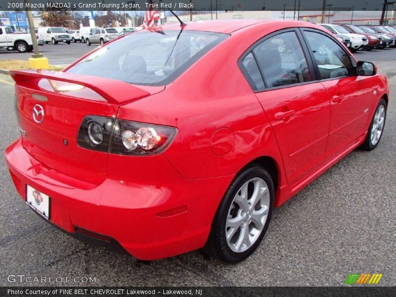 True Red / Black 2008 Mazda MAZDA3 s Grand Touring Sedan